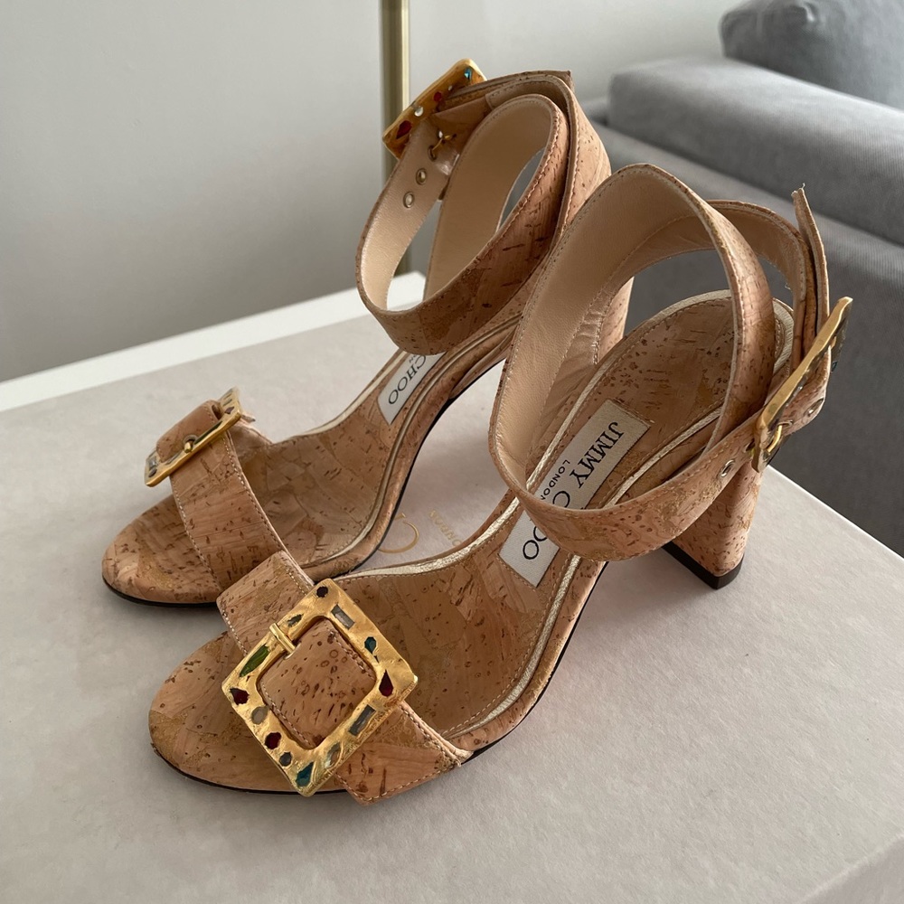 Jimmy Choo Dacha 85 Sandal, Size 34 EU - Picture 6 of 12